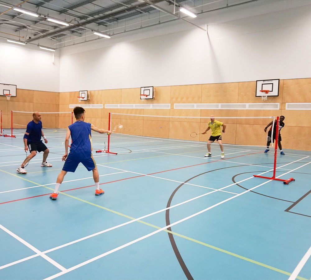 Sports 2 Unite Members playing in Badminton Tournament at Telford